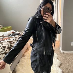 Faux Leather Biker Jacket